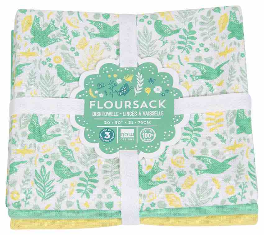 Flour Sack Tea Towels Set of 3 | Bali Blue | Meadowlark
